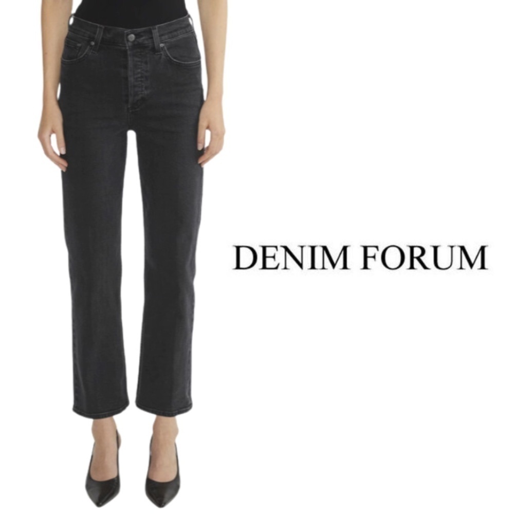 Denim Forum The Arlo Hi-Rise Straight Jean High Waisted Straight Jeans 28L - 27